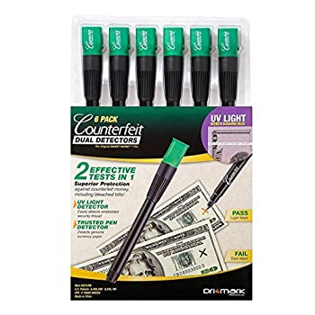 【中古】【輸入品・未使用】(6 pack, Dual Counterfeit Pen) - Drimark Dual Detector, Pack of 6 (351UV6)|スカイマーケットプラス