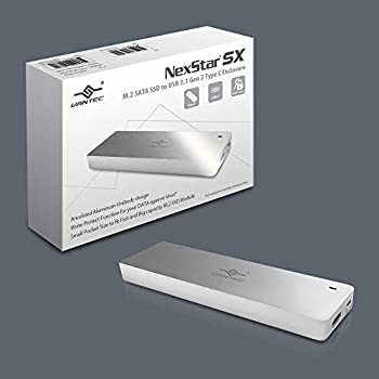【中古】【インポート品・未当て嵌める】Vantec M.2 SATA SSD to USB 3.1 Gen 2 Type-C入れもの 放熱性の止ん事無い軽銀製押しかぶせる 知識伝える迅速さ10Gbps【しろがね色】(NST-203C3-SV) その他-パソコン・周辺機器