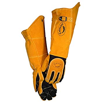 【中古】【輸入品・未使用】Caiman カイマン Kontour コントアー ブラック アメリカンディア スキン (鹿革) / ボアハイド (豚革) コットンフリース ライナー 溶接 グローブ｜スカイマーケットプラス