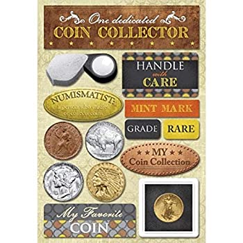 【中古】【輸入品・未使用】(Na) - Collecting Cardstock Stickers 14cm x 23cm -Coin