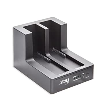 【中古】【輸入品・未使用】Syba CL-ENC50060 USB 3.0デュアルスロット3.5"/ 2.5" Sata III HDドッキングステーション、クローン作成とバックアップに便利、ブラック|スカイマーケットプラス