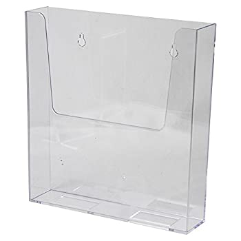 【中古】【輸入品・未使用】AZM Displays 壁掛けパンフレットホルダー 8.5 x 11インチ クリアアクリル プレミアム品質