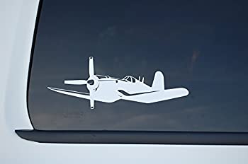 【中古】【輸入品・未使用】Corsair 飛行機ステッカー ビニールデカール 色選択!! 20.32cm X 7.62cm ウォーバード ネイビー 戦闘機 ミリタリー カーウィンドウ ノートパソコ|スカイマーケットプラス