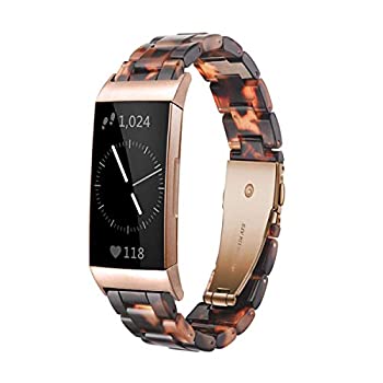【中古】【輸入品・未使用】Ayeger 樹脂バンド Fitbit Charge 4対応 Charge 3/3 SE レディース メンズ 樹脂アクセサリー ローズゴールド バックルバンド リストバンド スト｜スカイマーケットプラス
