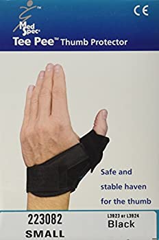 【中古】【インポート品・未当て嵌める】Med Spec Tee Pee Thumb Protector, Black - Small by MedSpec
