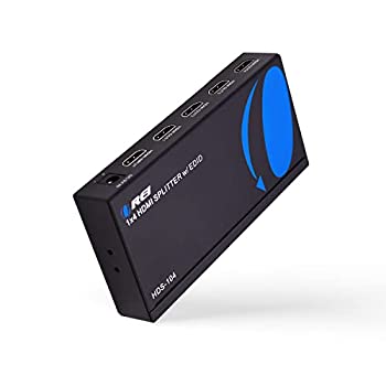 【中古】【輸入品・未使用】Orei 全超のHD 4K / 2K解像度と3D W / EDIDサポート付き1080P V1.4認定のHDMIスプリッタを搭載HDS-104 1X4