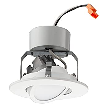 【中古】【輸入品・未使用】(10cm, White) - Lithonia Lighting 4G1MW LED 30K 90CRI M6 3000K LED Gimbal Module, 10cm, Matte White