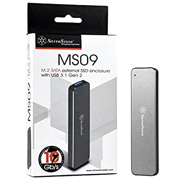 【中古】【輸入品・未使用】SilverStone Technology M.2 SATA SSD USB 3.1 Gen 2エンクロージャ - RL-MS09C