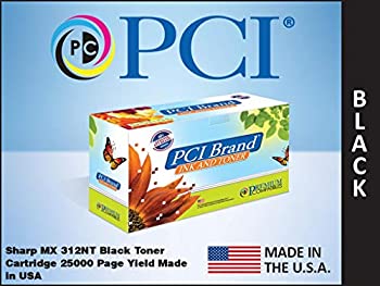 【中古】【インポート品・未当て嵌める】PCI Sharp Mx312nt ブラックトナー Ctg。 25K
