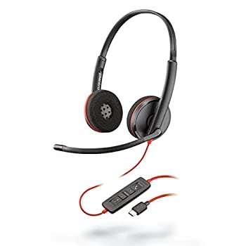 【中古】【輸入品・未使用】Plantronics Blackwire c3220ヘッドセット???ステレオ???ブラック???USBタイプC???有線???20?Hz???20?kHzヘッド両???sup