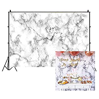 【中古】【輸入品・未使用】LFEEY 10 x 7フィート ホワイト大理石写真背景幕 結婚式 誕生日パーティー イベント 撮影 背景布 写真スタジオ小道具 ビデオドレープ 壁紙