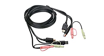 【中古】【輸入品・未使用】オーディオ（TAA）6フィート付きIOGEAR USB HDMI KVMケーブルセット、G2L802U