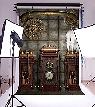 【中古】【インポート品・未当て嵌める】DASHAN 5x7フート ポリエステル アンティーク ヴィンテージ 水蒸気張りさける 周囲の状況 製作用歯車 金属元素時辰儀 年寄りの金属元素 歯車車輪 写