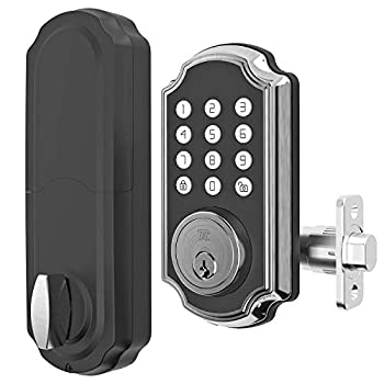 【中古】【輸入品・未使用】TURBOLOCK TL116 デジタルデッドボルトロック キーパッド付き ボイスプロンプト 電子デッドボルト (シングルシリンダー) 最大10個のパスコード付