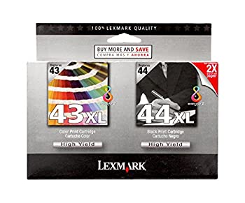 【中古】【輸入品・未使用】Lexmark 43XL & 44 XL Pack Color & Black High Yield Print Cartridges by Lexmark
