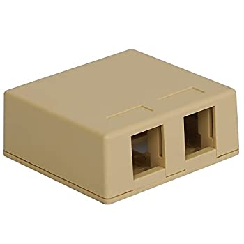 【中古】【輸入品・未使用】ICC ICC-IC107BC2IV Ivory 2-Port Surface Mount Box - 25 Pack｜スカイマーケットプラス