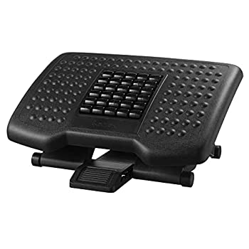 【中古】【輸入品・未使用】Kantek プレミアム 人間工学的 高さ調節可能 デスク下 フットレスト 3段階の高さ設定 足角度調節可能 足/脚に対応 ブラック|スカイマーケットプラス