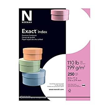 【中古】【輸入品・未使用】(White) - Exact Index, 22cm x 28cm, 50kg/199gsm, 94 Brightness, White, 250 Sheets (40508)