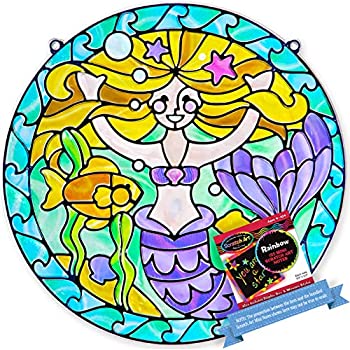 【中古】【輸入品・未使用】Melissa & Doug Mermaid:ステンドグラス製イージーシリーズ&スクラッチアートミニパッド1セット(09292)|スカイマーケットプラス
