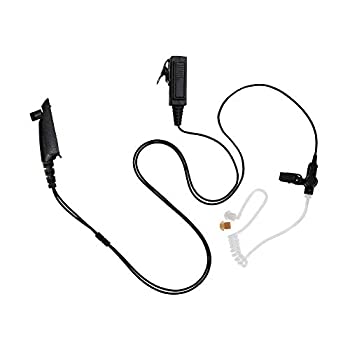 【中古】【輸入品・未使用】Maxtop ask4038-m5?2線クリアコイルSurveillanceヘッドホンfor Motorola ht-750?ht-1250?gp328?mtx8250?RCA br950