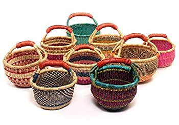 【中古】【輸入品・未使用】Children 's Mini Bolga African BolgaバスケットフェアトレードガーナバスケットToys Egg Baskets Across 7?\