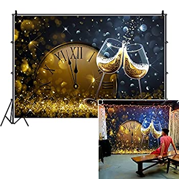 【中古】【輸入品・未使用】LFEEY 10x8フィート ビニール背景幕 写真 カクテル ワインパーティー 写真撮影用 ポスター 12時 2021 2020年 大晦日 ボケ 写真背景 フォトスタジ
