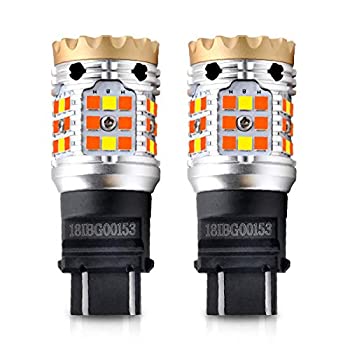 【中古】【輸入品・未使用】LASFIT 3157 LED電球 スイッチバック 3057 4157 ホワイト アンバー CANBUS アンチハイパーフラッシュ LED 自動車 フロントウィンカー 電球 プラ｜スカイマーケットプラス