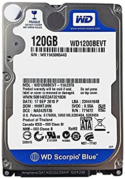 【中古】【輸入品・未使用】WESTERN DIGITAL 2.5インチ内蔵HDD 120GB Serial-ATA/150 5400rpm 12.0ms 8MB WD1200BEVT｜スカイマーケットプラス