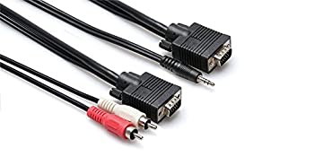 【中古】【輸入品・未使用】Hosa VGR-305 VGA AVケーブル DE15 同じ 5フィートプラス 3.4mm ステレオ RCA