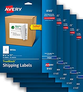 【中古】【インポート品・未当てはめる】Avery (エイブリー) 送りとどける下げ札 TrueBlock科学技術付き添い人 インクジェット印刷者用 8-1/2in x 11in 1風呂敷き包み25下げ札 5枚入り口・入口 ケー
