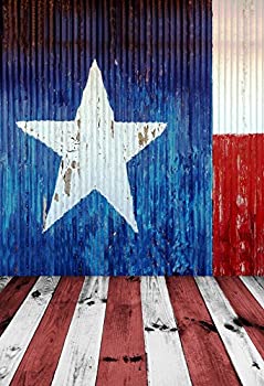【中古】【輸入品・未使用】baocicco Texas Flagバーン背景5?x 7ftコットンポリエステルPhotography Backgroud USA状態フラグバナー国立シンボルホワイトスターブルー壁ホ