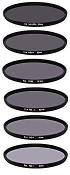 【中古】【輸入品・未使用】ICE 52mm 6NDフィルターセット スリム ND1000 ND64 ND32 ND16 ND8 ND4 ニュートラルデンシティ 10、6、5、4、3ストップ光学ガラス52|スカイマーケットプラス