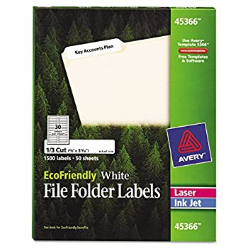 【中古】【輸入品・未使用】EcoFriendly Labels, 2/3 x 3-7/16, White, 1500/Pack (並行輸入品)｜スカイマーケットプラス