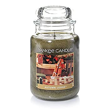 【中古】【輸入品・未使用】Yankee Candle オータムロッジ ラージジャーキャンドル