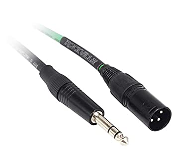 【中古】【輸入品・未使用】Rockville RCXMB1.5B 1.5フィート オス REAN XLR - 1/4インチ TRSケーブル ブラック 100%銅 20 FT RCXMB20-G
