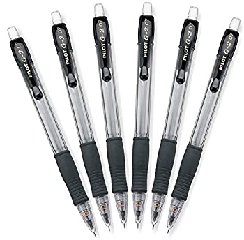 【中古】【輸入品・未使用】パイロットg2、機械鉛筆0.7?MM HBリード、ブラック/クリアバレル、6パック