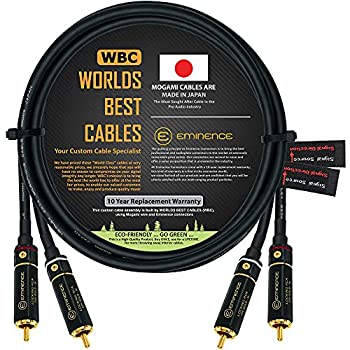 【中古】【輸入品・未使用】5足???指向性クアッド高品位オーディオ相互接続ケーブルペアカスタムMade by Worlds Bestケーブル???を使用Mogami 2534ワイヤとEminenceゴ