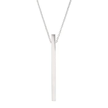 【中古】【輸入品・未使用】Silpada 'Minimalist' 垂直バーペンダントネックレス スターリングシルバー