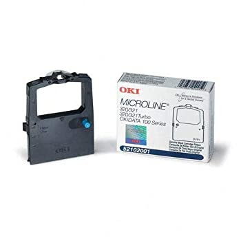 【中古】【輸入品・未使用】純正Okidata 52102001?(320?/ 321?)ブラックファブリックリボン