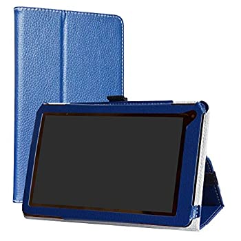 【中古】【インポート品・未当て嵌める】Liushan PUなめし革折りたたみスリムスタンドカバーfor 7?\