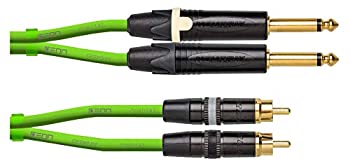 【中古】【輸入品・未使用】Cordial CCU 1.5 CP-GR 5フィート CEON RCAから1/4インチ TSデュアルモノラルオーディオケーブル ネオングリーン (CEON DJプラグ-RCA 1.5G) 13,160円
