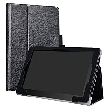 【中古】【輸入品・未使用】Liushan PUレザー折りたたみスリムスタンドカバーfor 10.1?\