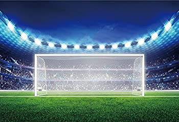 【中古】【輸入品・未使用】Football写真背景背景幕???サッカーフォト???Yeele 10?x 8ftビニール図と一致Backdropフィールドゴールスポーツサッカーファン大人用男の