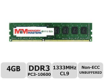 【中古】【インポート品・未当て嵌める】MemoryMasters 4GB DDR3 1333MHz パソコン3-10600 非ECC アンバッファード 1.5V CL9 デュアル位置づける Dell Optiplex 780 DT/MT/SFF 記憶装置ランダムアクセス記憶装置アップグレ
