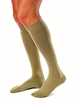 【中古】【輸入品・未使用】Jobst 113131 for Men 20-30 mmHg Firm Casual Knee High Support Socks - Size & Color- Khaki Large Tall