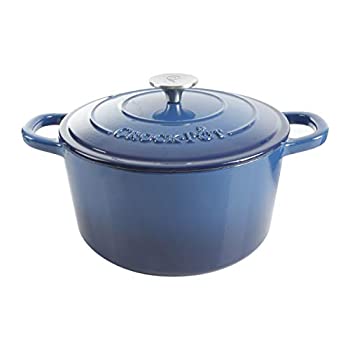 【中古】【インポート品・未当て嵌める】Gibson Home 69142.02 Artisan Sapphire Cast Iron Dutch Oven, 5 quart, Blue by Crock-Pot