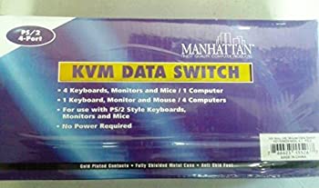【中古】【輸入品・未使用】ManhattanデータスイッチKVM PS / 2?4ポート