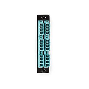 【中古】【インポート品・未当て嵌める】Black Box ファイバーアダプターパネル 密集して (12) LCデュプレックス 陶芸 アクア