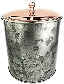 【中古】【輸入品・未使用】亜鉛メッキ鉄製断熱アイスバケツ ? ローズゴールド蓋、2リットルステンレススチールダブルウォール5.5 x 6インチ 素朴なワインチラーまたはシャ
