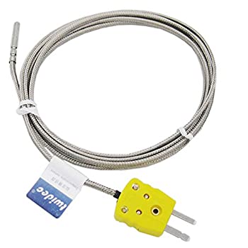 【中古】【輸入品・未使用】Twidec/2M プラグ付き ステンレススチール Kタイプ センサー プローブ 金属ヘッドプローブ 熱電対センサー&メーター温度コントローラー用(温度範